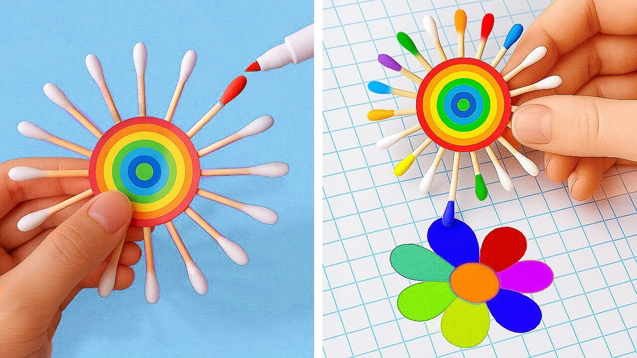 BRILLIANT ART CRAFTS AND HACKS || Rich VS Poor School Art Challenge by ...