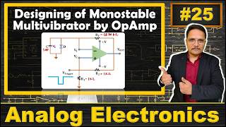 Designing of Monostable Multivibrator using Operational Amplifier | Analog Electronics