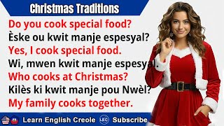 Christmas Traditions 🎄 | Simple English Conversations for Beginners | English–Haitian Creole