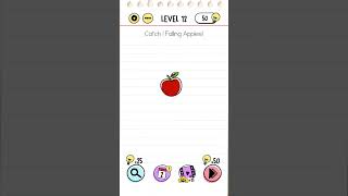 catch 5 falling apples level 12 brain test #shorts screenshot 4