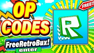 ALL NEW SECRET FREE *RETROBUX* CODES IN ROBLOX RETROSTUDIO (roblox retro codes)  UPDATE
