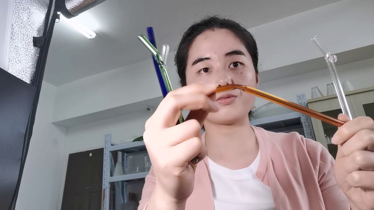 Bent Glass Straw from Wuhu YE Glass