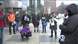 VIDEO: Protest held in Hartford against city's handling of sexual harassment complaint within police