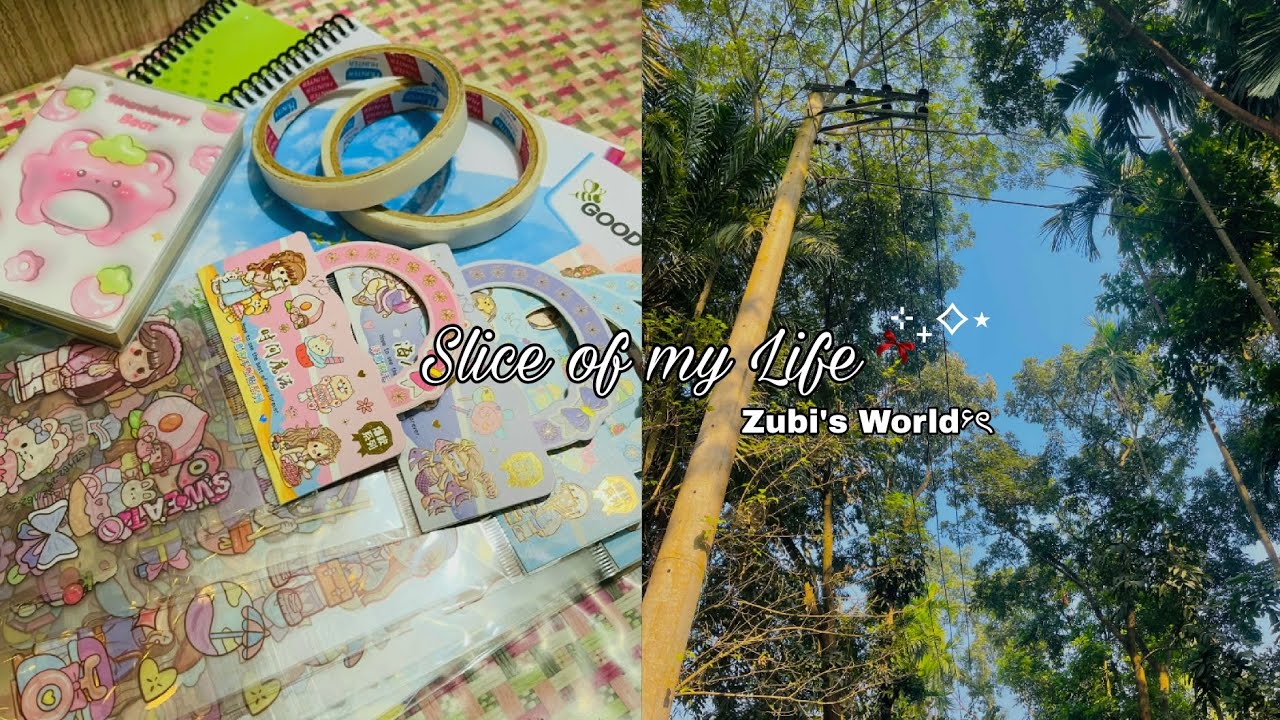 Study, Desk tour, Stationery haul, Etc. 💗 ||~Slice of my life ˚˖𓍢ִ໋🌷˚ || A day with me ||