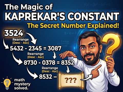 Kaprekar's constant - The destination for all 4 digit numbers