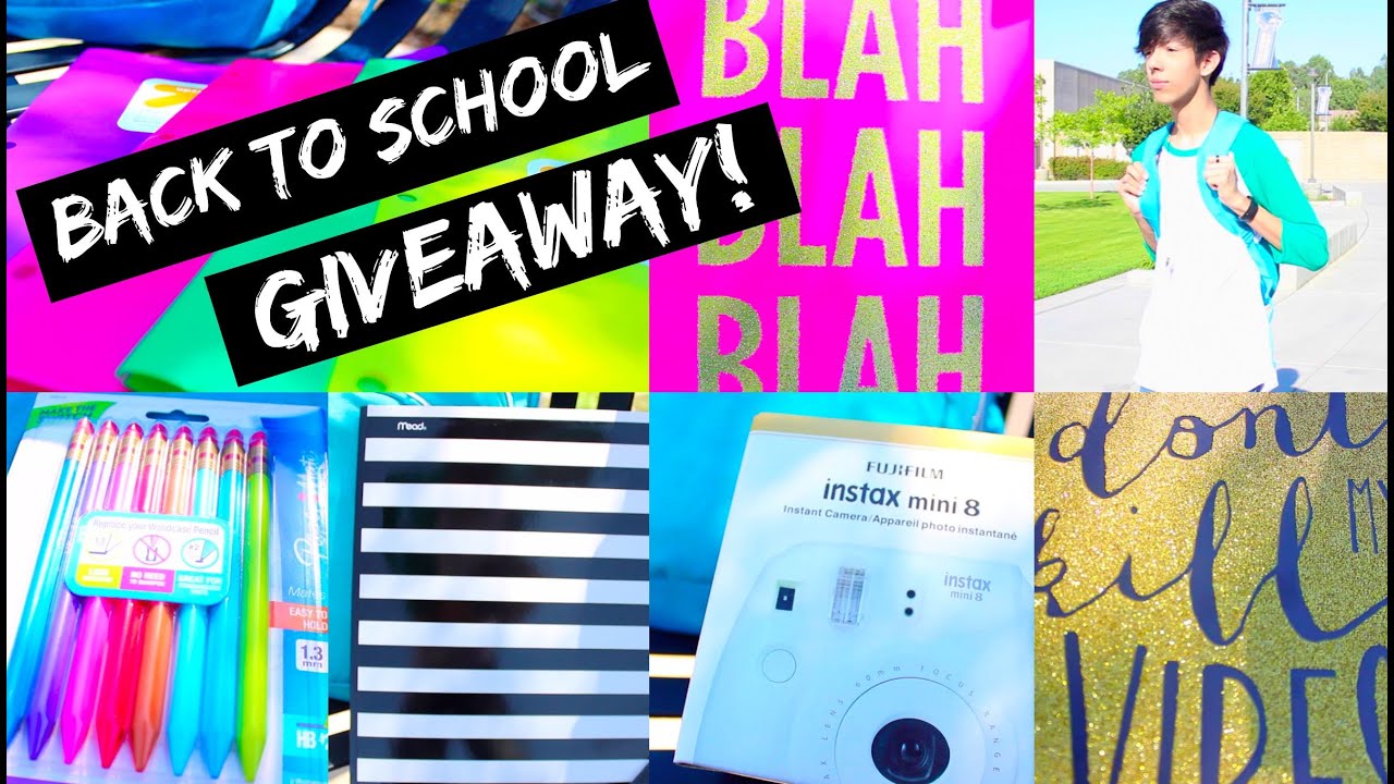 HUGE Back To School Giveaway! International!