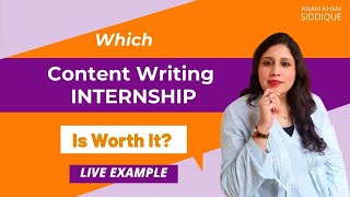 Content Writing Internships || 2 Best Places To Find Content Writing Internships || Live Tutorial