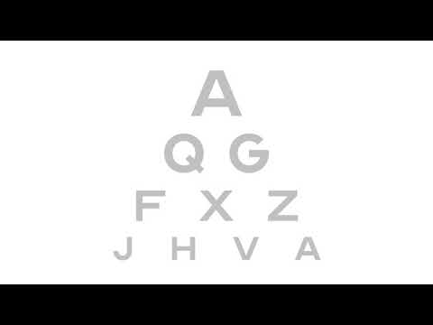 Level 3 (Hard) Eye Chart #4 - Lazy Eye Exercise - Vision Therapy - Vision & Memory Series