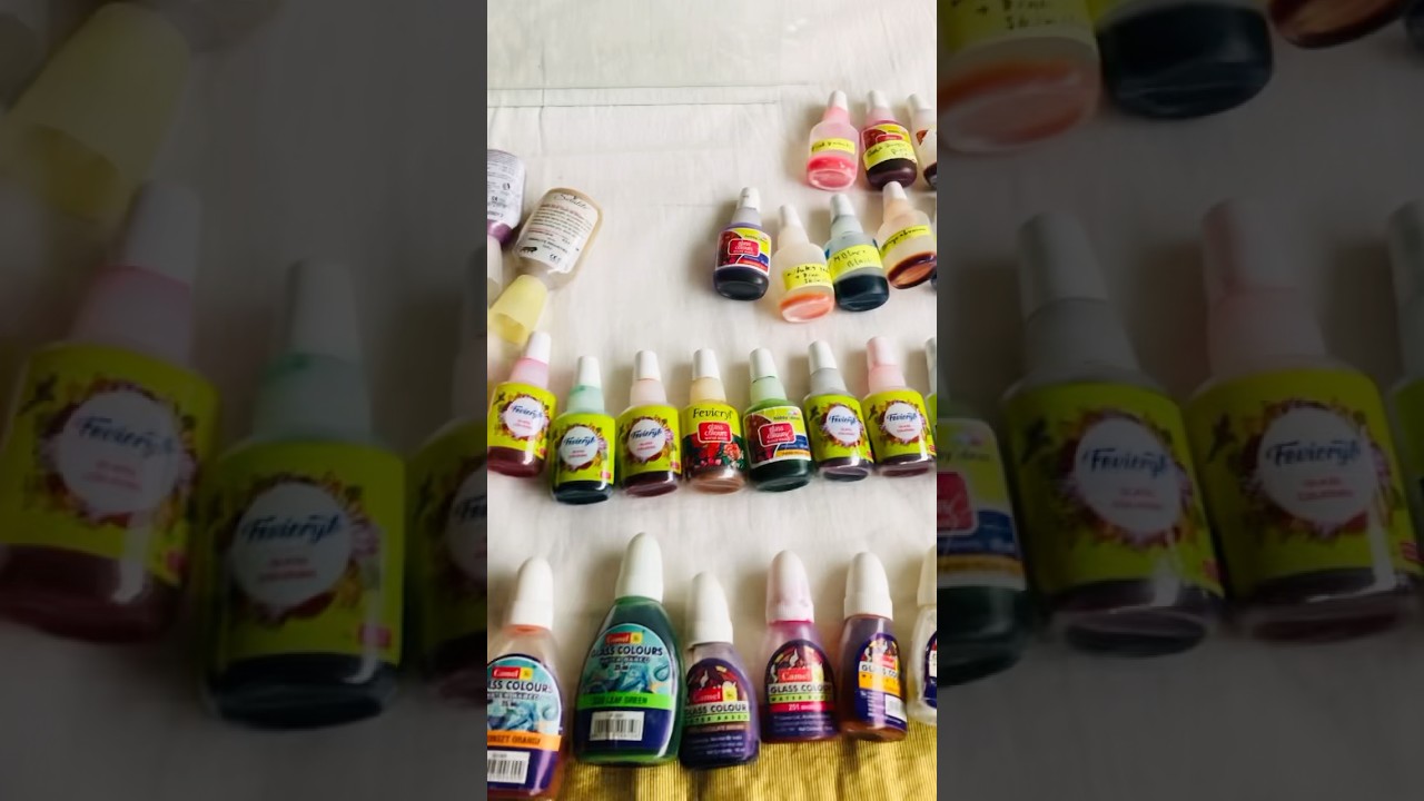 Glass painting materials 