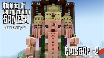 KHAIRATABAD GANESH IN MINI BLOCK CRAFT 3D EPISODE - 2 || SAI KRISHNA CONCEPTS 