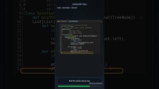 Print Binary Tree in Python | Fast LeetCode Solution #shorts