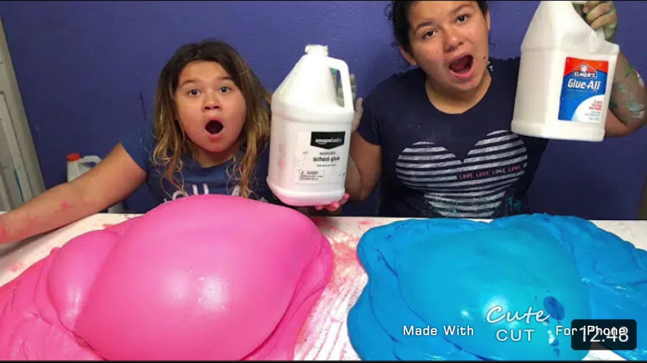 1 gallon of Elmer’s glue all vs 1 gallon of amazon basics glue slime ...