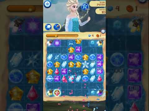 Disney Frozen Free Fall Endless map level #2578 (without using items)