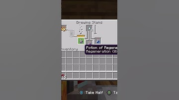 How to make the regeneration potion in Minecraft #prettycool #minecraft #potion#secret#secrets