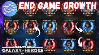 Finding Room for Growth in End Game Accounts! Roster Reviews