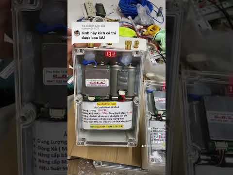 Video Bình ắc quy lithium sử dụng kích cá. Kích điện cực tốt - youtube