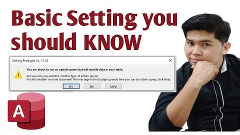 How to turn off message box when you do Delete query, Update query and Append query in ms access.