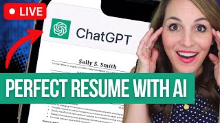 🔴 (LIVE) Perfecting Your Resume Using AI Technology - A ChatGPT Tutorial For Job Seekers!
