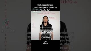 Self acceptance: Becoming who God call you to be
