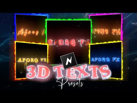 Premium 3d Text Pack On Node Video (+Preset) - YouTube