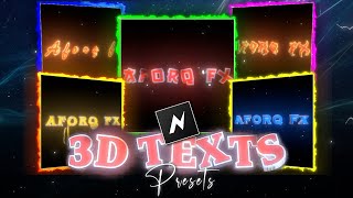 Premium 3d Text Pack On Node Video (+Preset) Wealth