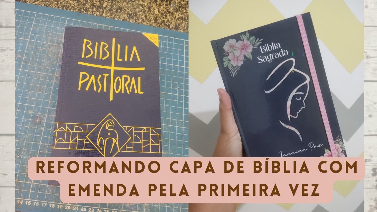 Reformando Capa de Bíblia com Emenda Pela Primeira Vez