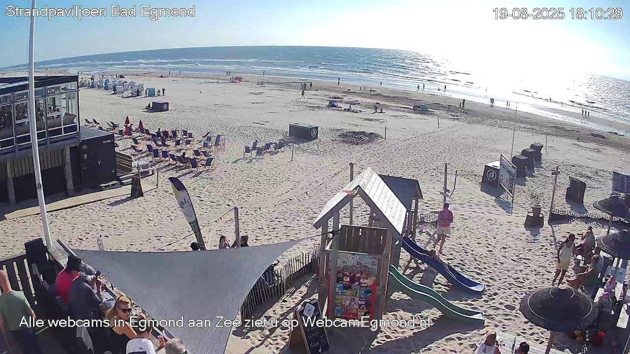 Webcam Strandpaviljoen Bad Egmond - Egmond aan Zee
