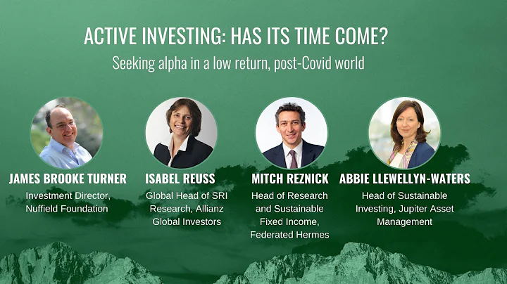 ESG Club Webinar | Active investing: Has its time come? | May 2021