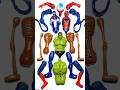 AVENGERS TOYS MARVEL'S, SPIDERMAN VS HULK VS VENOM VS SIRENHEAD. #avengers #shorts