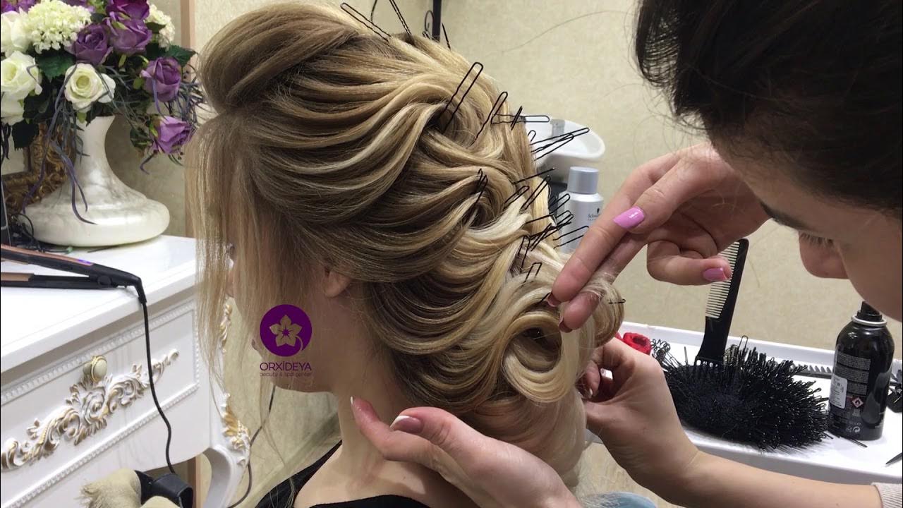 Видео укладки женской прически мастером Видео укладки женской прически мастером