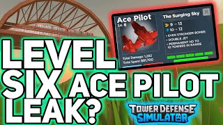 LEVEL 6 ACE PILOT UPGRADE? IS IT REAL? - Tower Defense Simulator