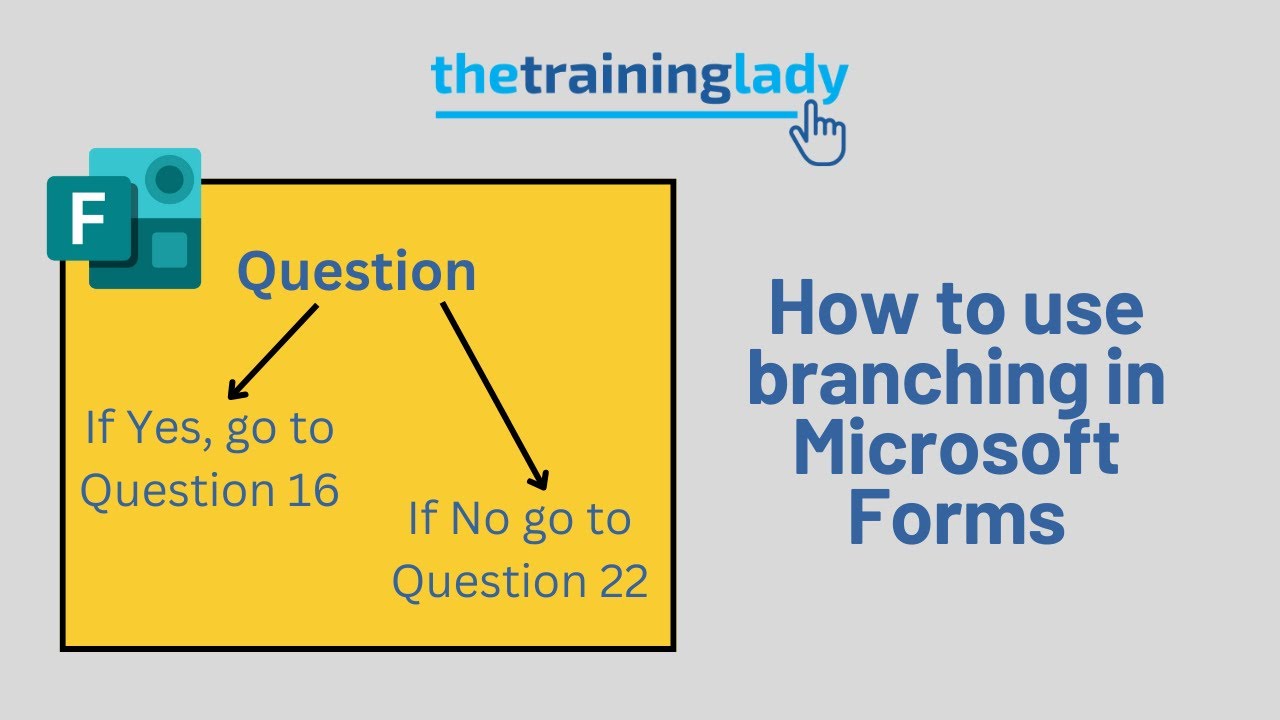 How to create branching questions in Microsoft Forms - YouTube