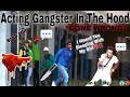 Acting hood prank in public south africa  acting gangster in the hood