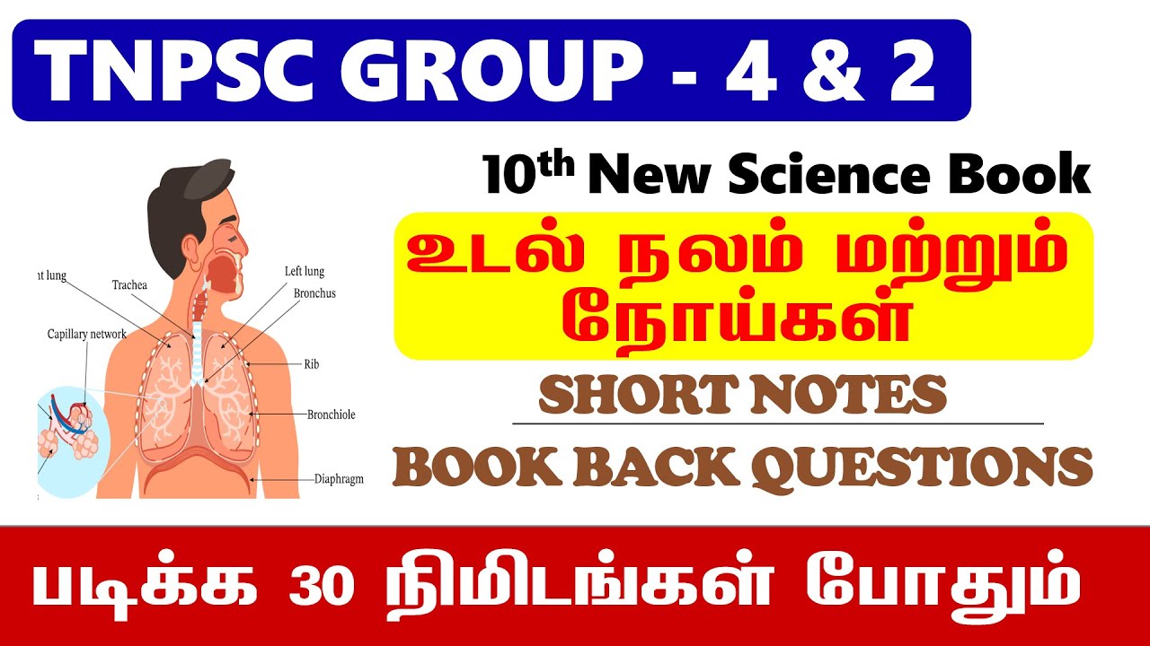 10th New Book - உடல்நலம் மற்றும் நோய்கள்