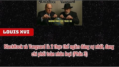 BlackRock và Vanguard là 2 thực thể ngầm đáng sợ nhất, đang chi phối toàn nhân loại (Phần 3). 