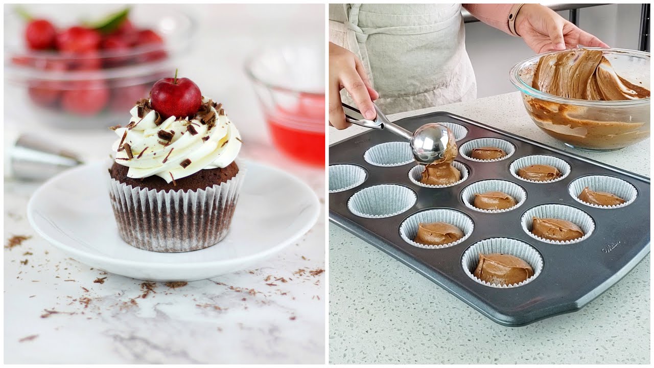 Cupcakes de Selva negra | Maria Lett