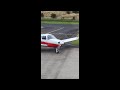 PA28 taxiing and parking at Cumbernauld airport