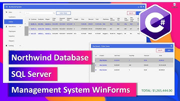 Part 3/4 - Northwind Database Management System SQL Server - C# Winforms