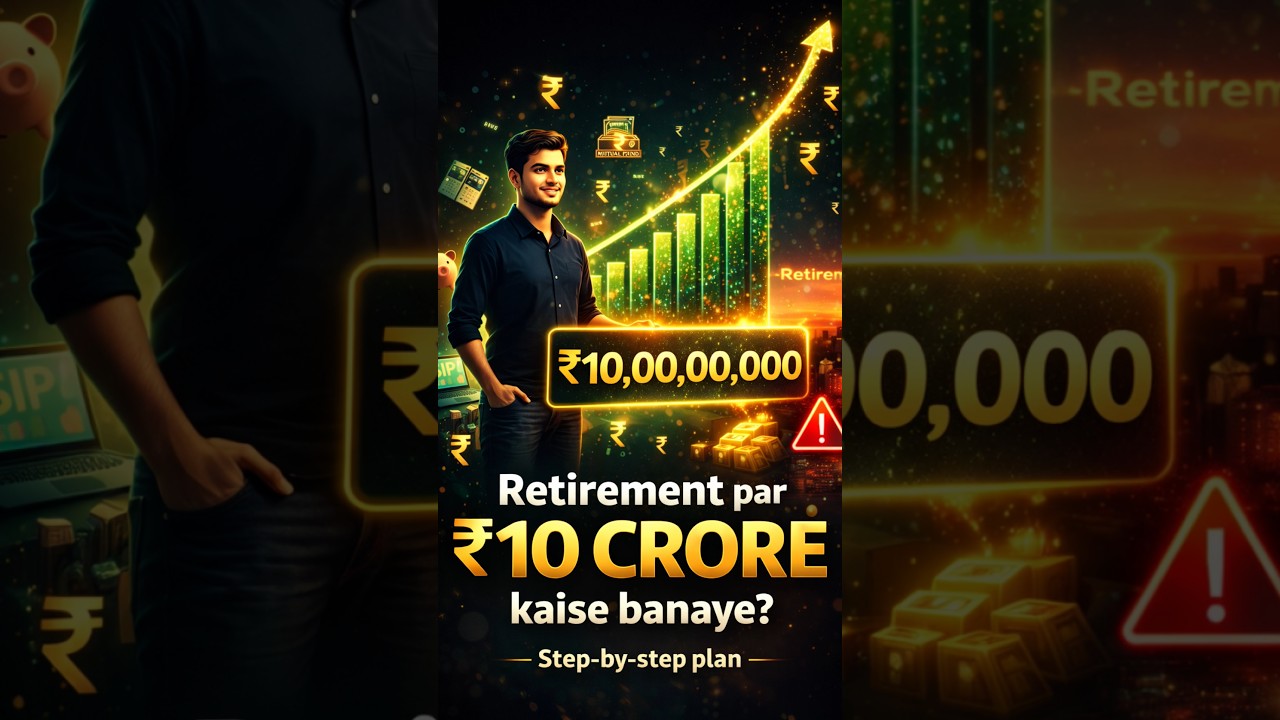 “Retirement पर ₹10 CRORE कैसे बनाएं? | Step-by-Step SIP Plan (जो हर भारतीय कर सकता है)”