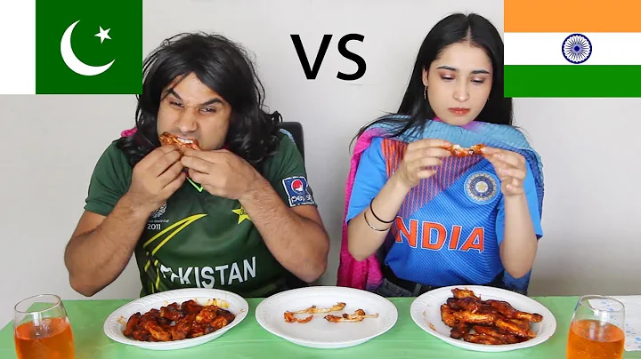 Pakistan vs India HOT WING CHALLENGE! | Nasreen | ...