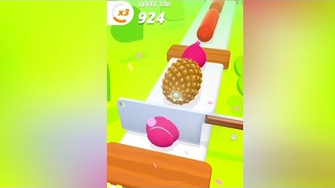 Perfect slice game 🥰Satifyingvideo play 