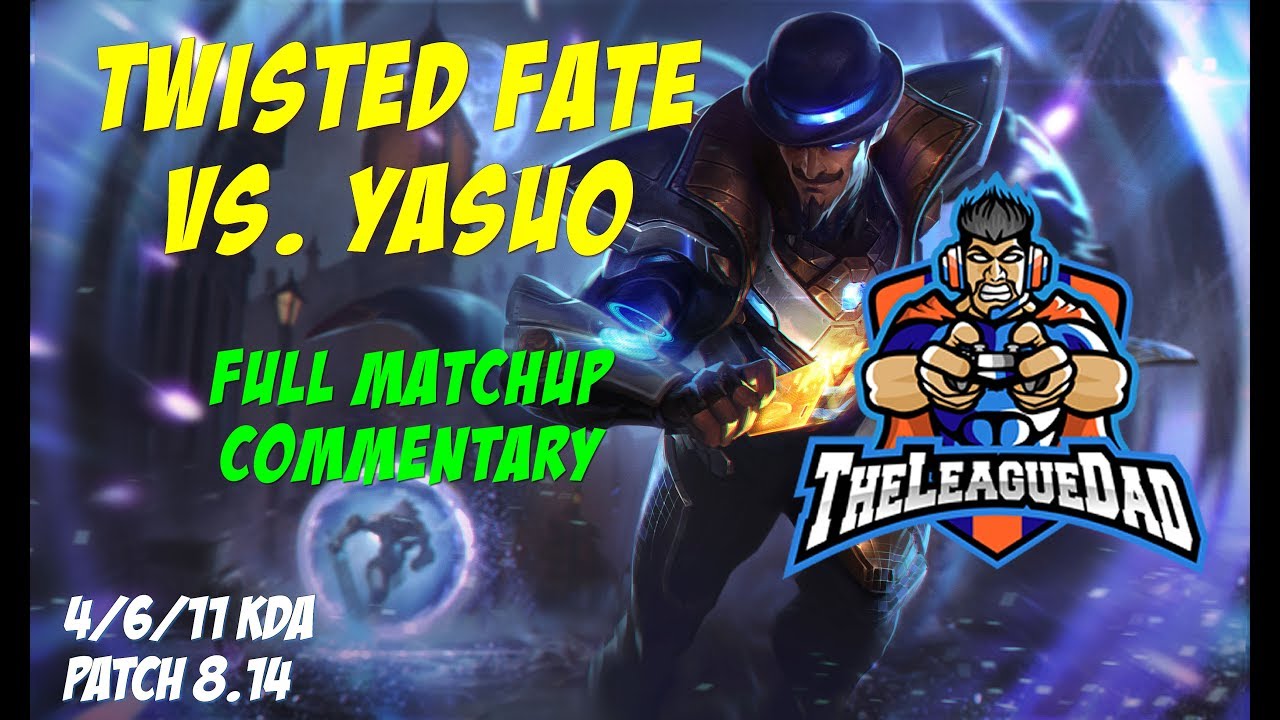 Twisted Fate vs. Yasuo Full Matchup Gameplay- 4/6/11- Patch 8.14