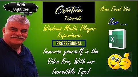 Excel Vba Tutorial - The Media Player, in the Userform! (With Subtitles)