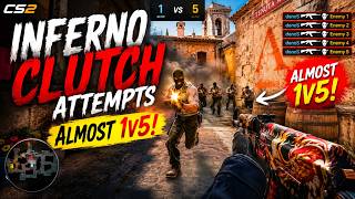 I Almost Pulled Off the IMPOSSIBLE 1v5 on Inferno... 😱 | CS2