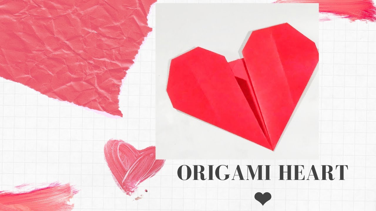 How to make Origami Heart in tamilVOT3 YouTube