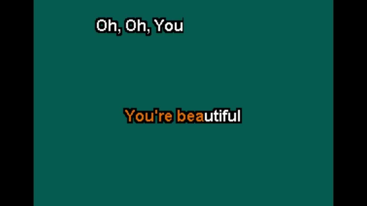 Justin Reid You're Beautiful Karaoke YouTube