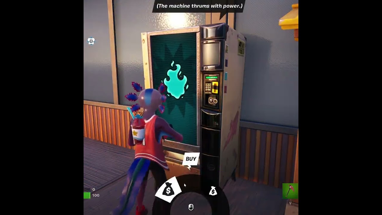 Bugged Jujutsu Kaisen Vending Machine in Fortnite Chapter 4 Season 4