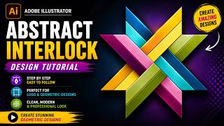Details Abstract Interlock Design in Adobe Illustrator | Easy Geometric Pattern Tutorial News