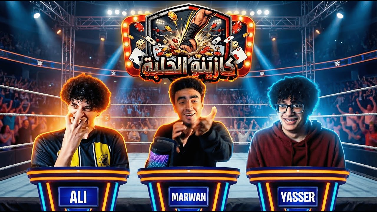 كازينو الحلبة🎲 | اقوي تحدي أسئلة المصارعة🤼.. والفائز له جائزة مالية كبيرة 💰