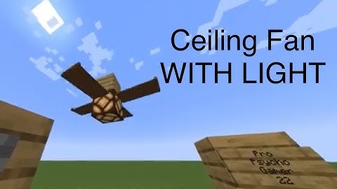 Super Cool Ceiling Fan in Minecraft 1.19.4!!! ( Made by my Friend )